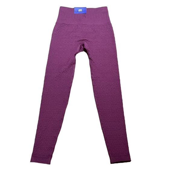 NWT JoyLab Women’s Purple 7/8 Length High-Rise Textured Leggings, Size XXS, NWT - Picture 3 of 8